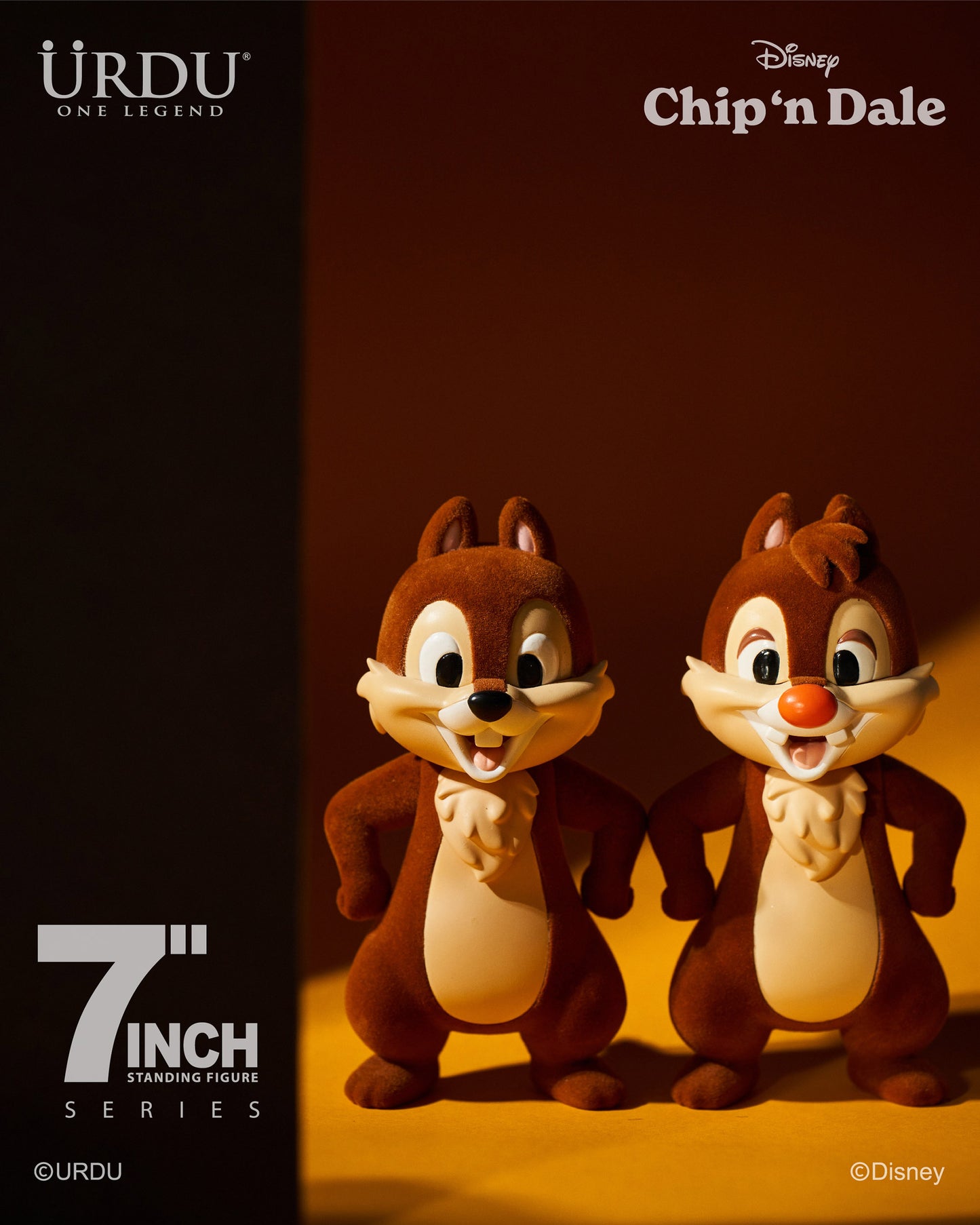 URDU / Disney 7 Inch Standing Figure - Chip 'N Dale