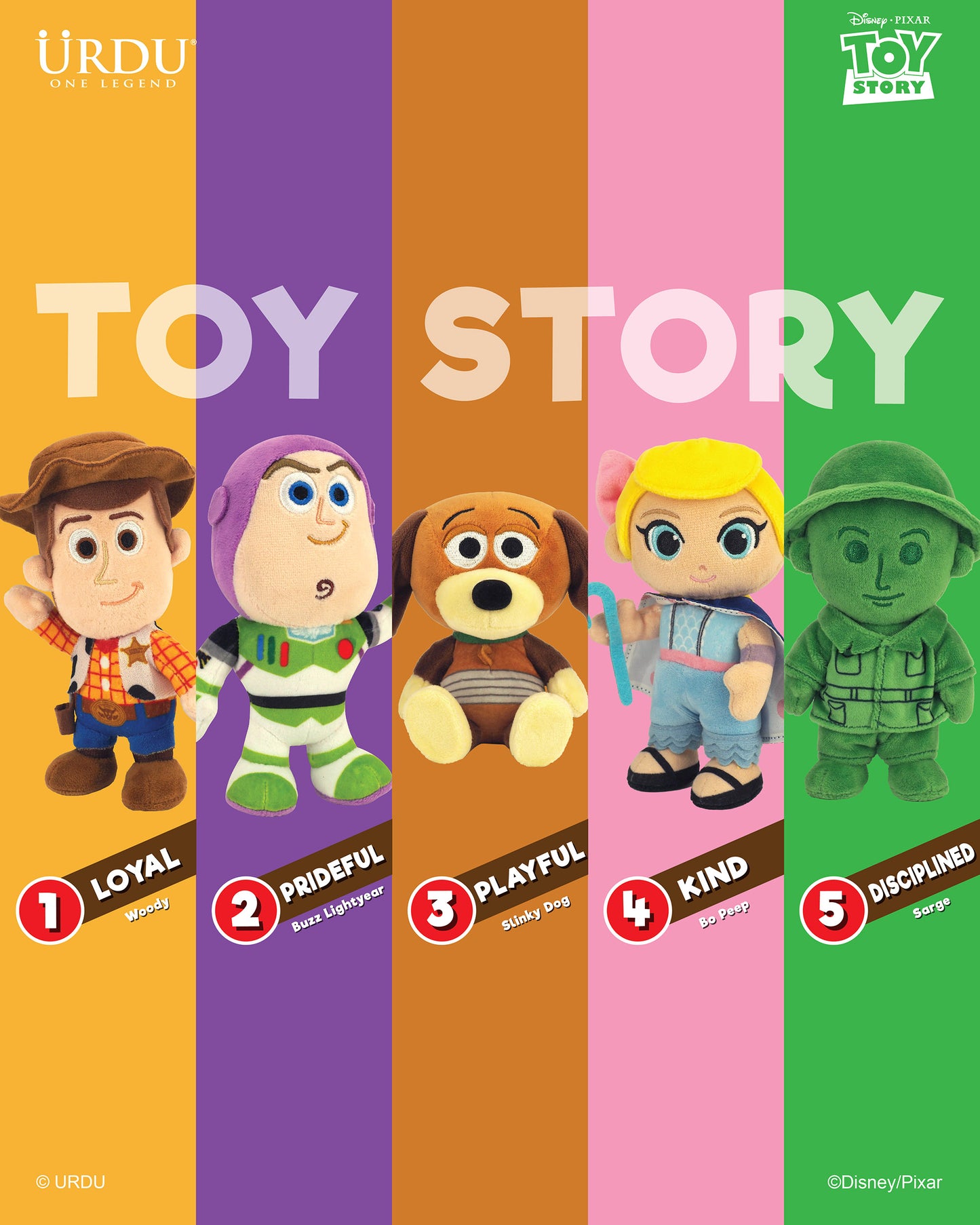 URDU / Disney Action Softoy Series Part 13 - Toy Story (Version 1)