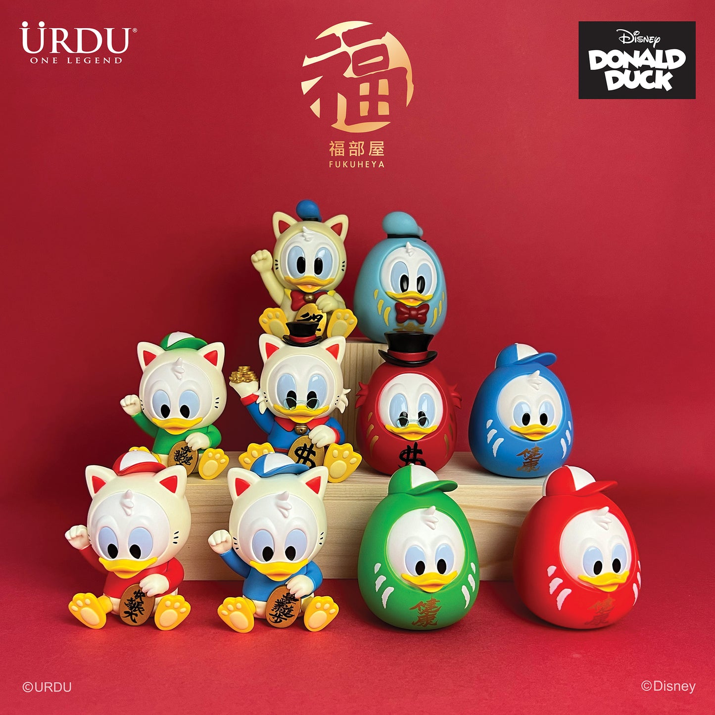 URDU / Disney Fukuheya Lucky Blind Box Series 4 - Donald Duck & Scrooge McDuck