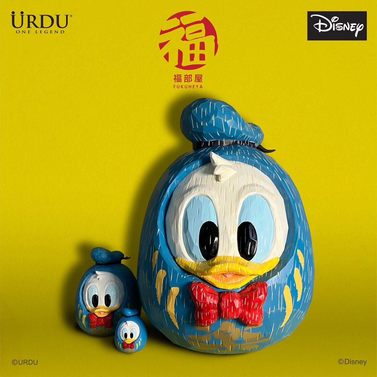 URDU / Disney Fukuheya Daruma - Donald Duck (Original)(45cm)