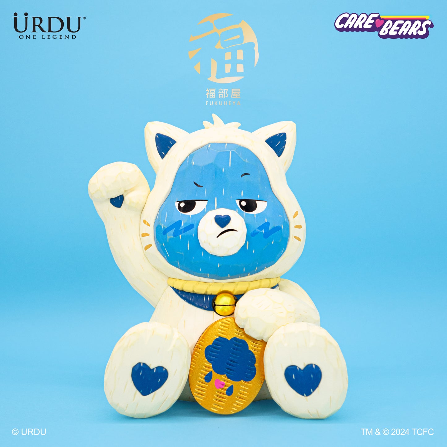 URDU X Care Bears Fukuheya Maneki Neko - Care Bears Unlock The Magic (Grumpy Bear)