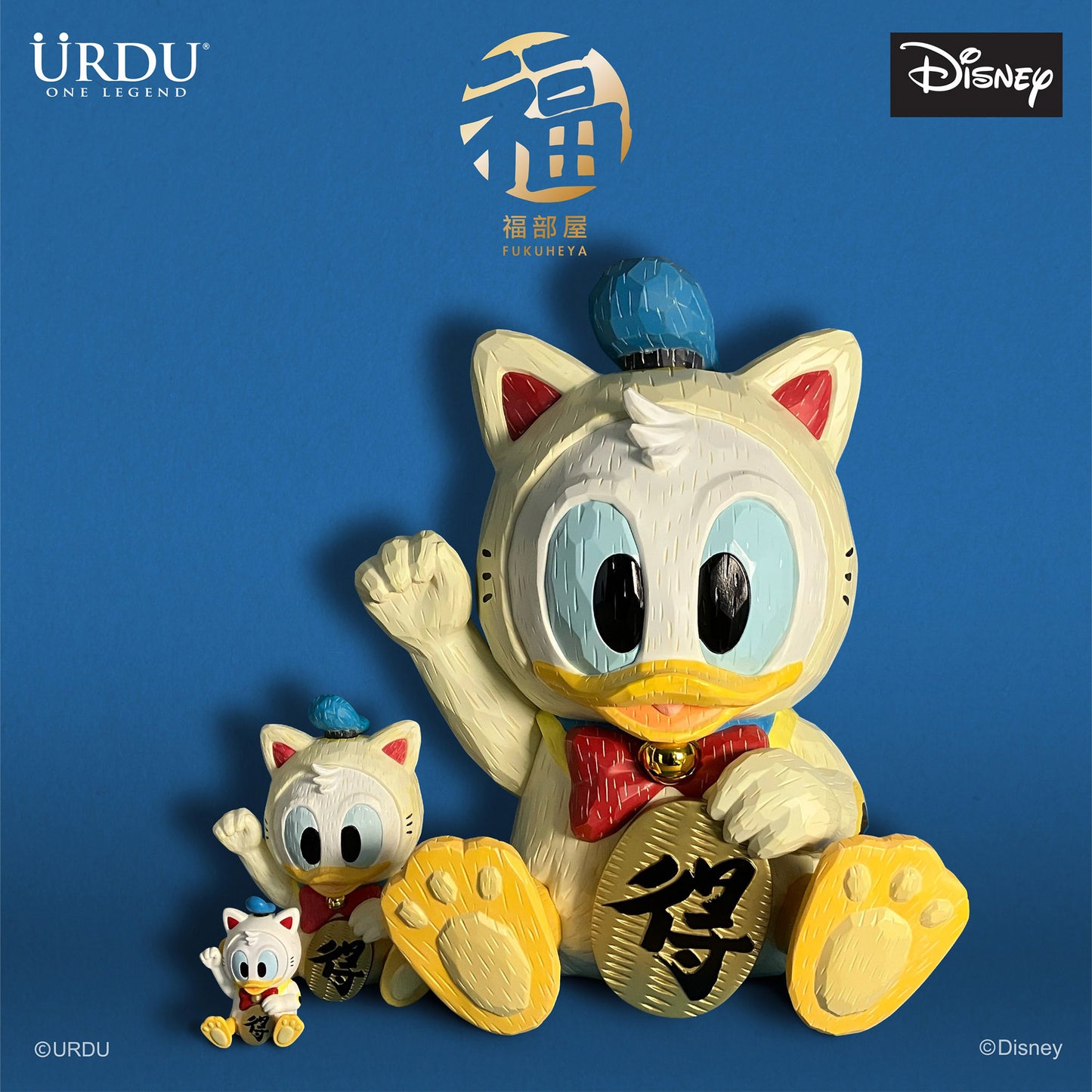 URDU / Disney Fukuheya Maneki Neko - Donald Duck (Original)(45cm)