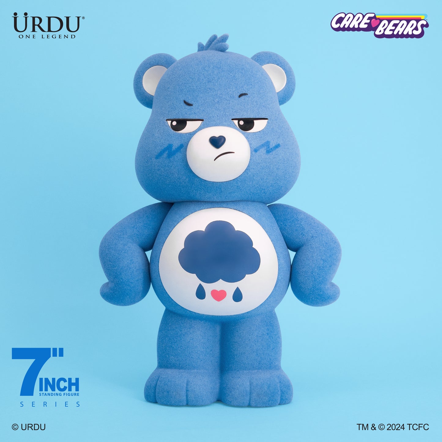 URDU X Cloudco 7 Inch Standing Figure - Care Bears Unlock The Magic (Grumpy Bear)