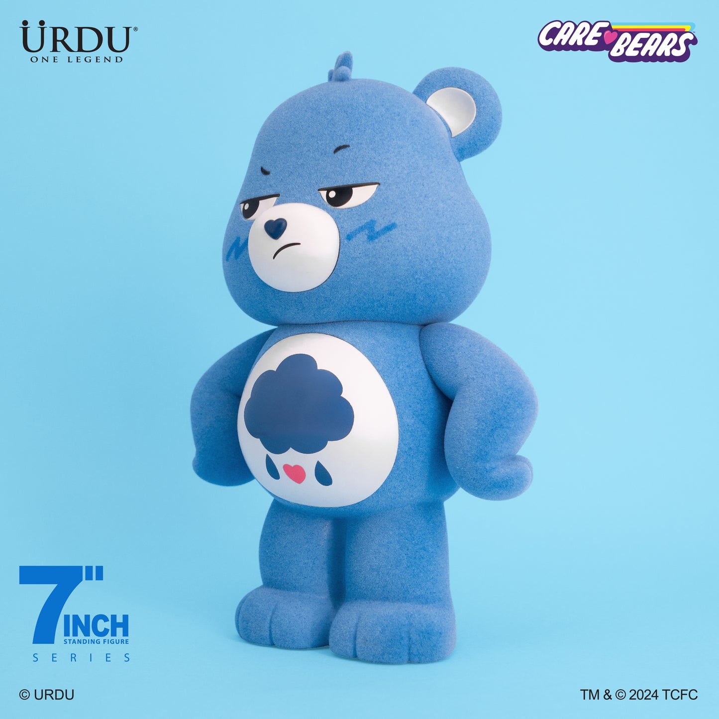 URDU X Cloudco 7 Inch Standing Figure - Care Bears Unlock The Magic (Grumpy Bear)