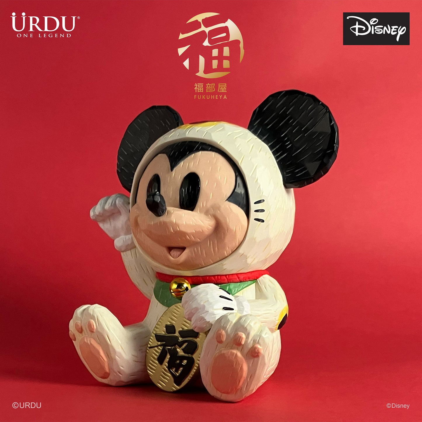 URDU / Disney Fukuheya Maneki Neko - Mickey Mouse (Original)