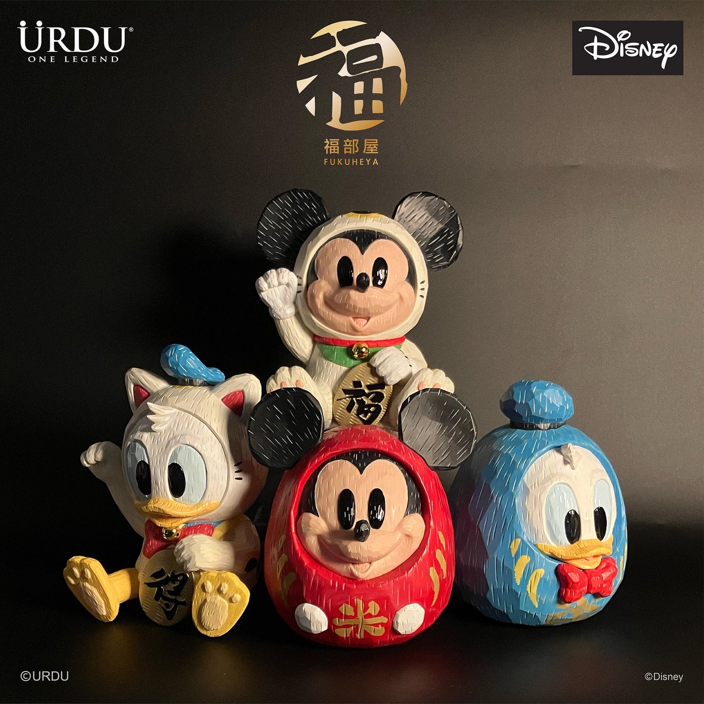 URDU / Disney Fukuheya Daruma - Mickey Mouse (Original)
