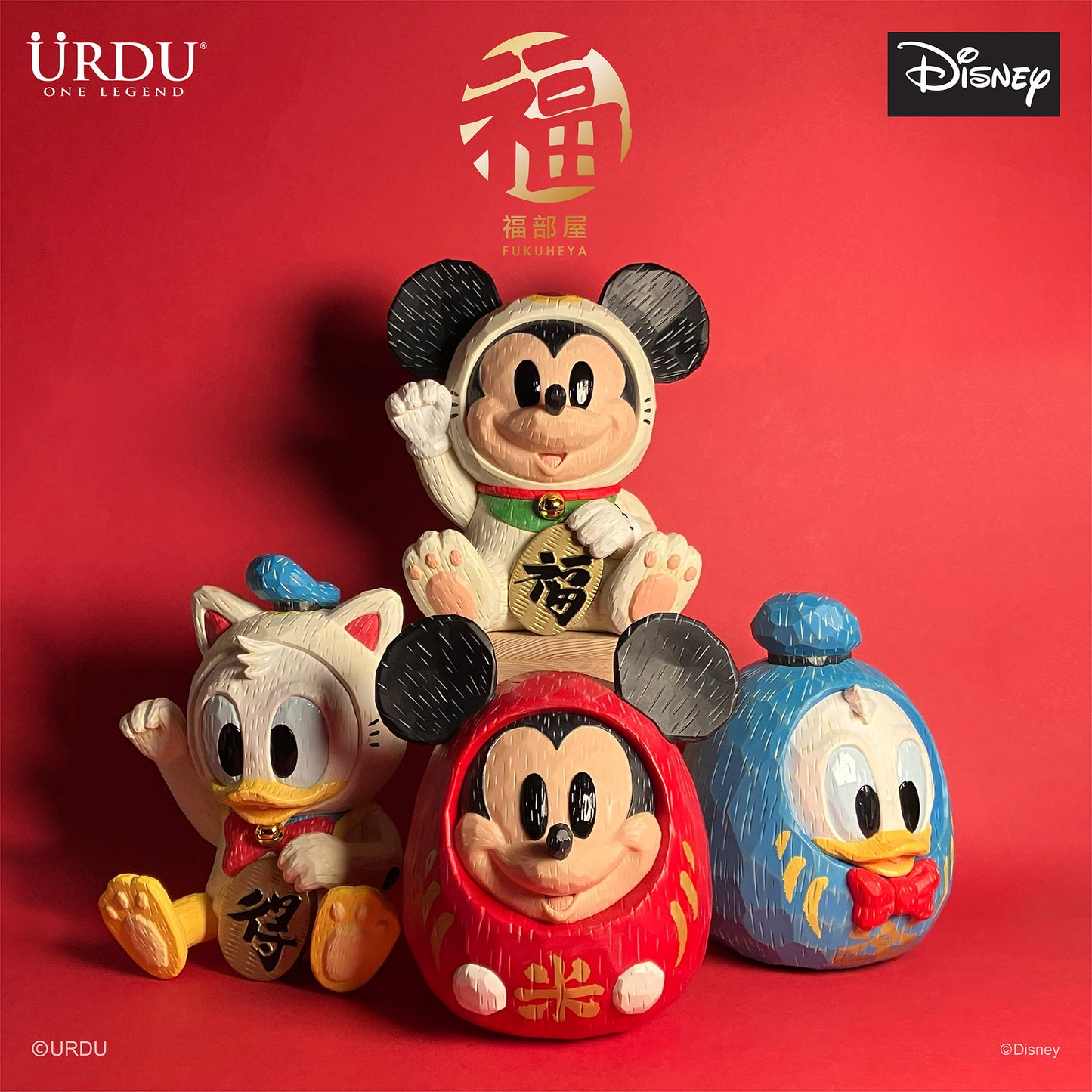 URDU / Disney Fukuheya Maneki Neko - Mickey Mouse (Original)
