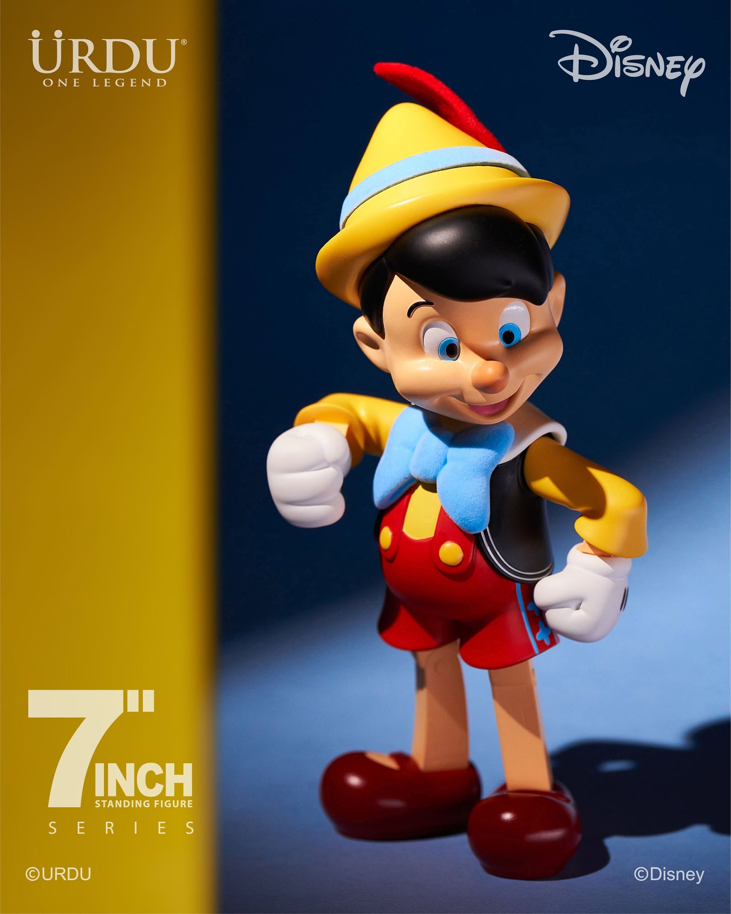 URDU / Disney 7 Inch Standing Figure - Pinocchio